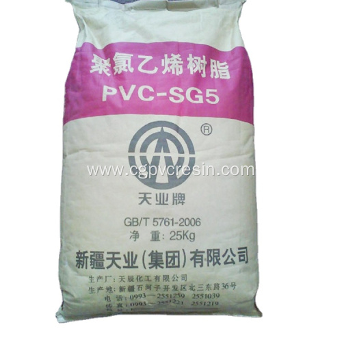 Tianye K67 K66-68 White Powder PVC resin SG5